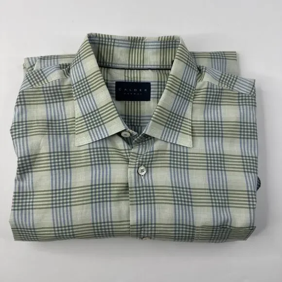 Calder Carmel Limited Edition Multicolor Plaid Button Down Shirt Large 1/150 - Picture 14 of 14